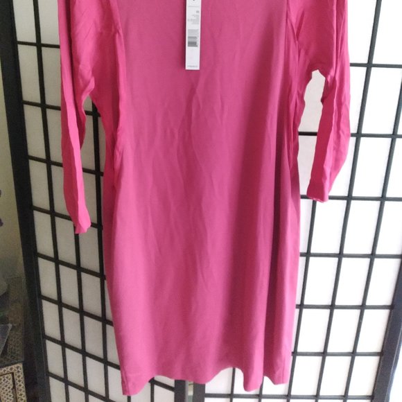 Elie Tahari Dark Pink 3/4" Sleeve Dress - Picture 9 of 9